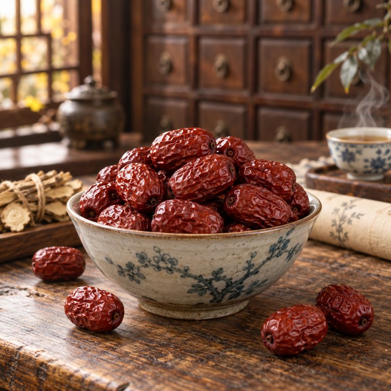 Bol de jujubes séchées (Da Zao)