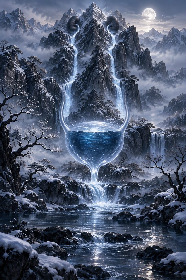 Illustration symbolique du méridien de la Vessie